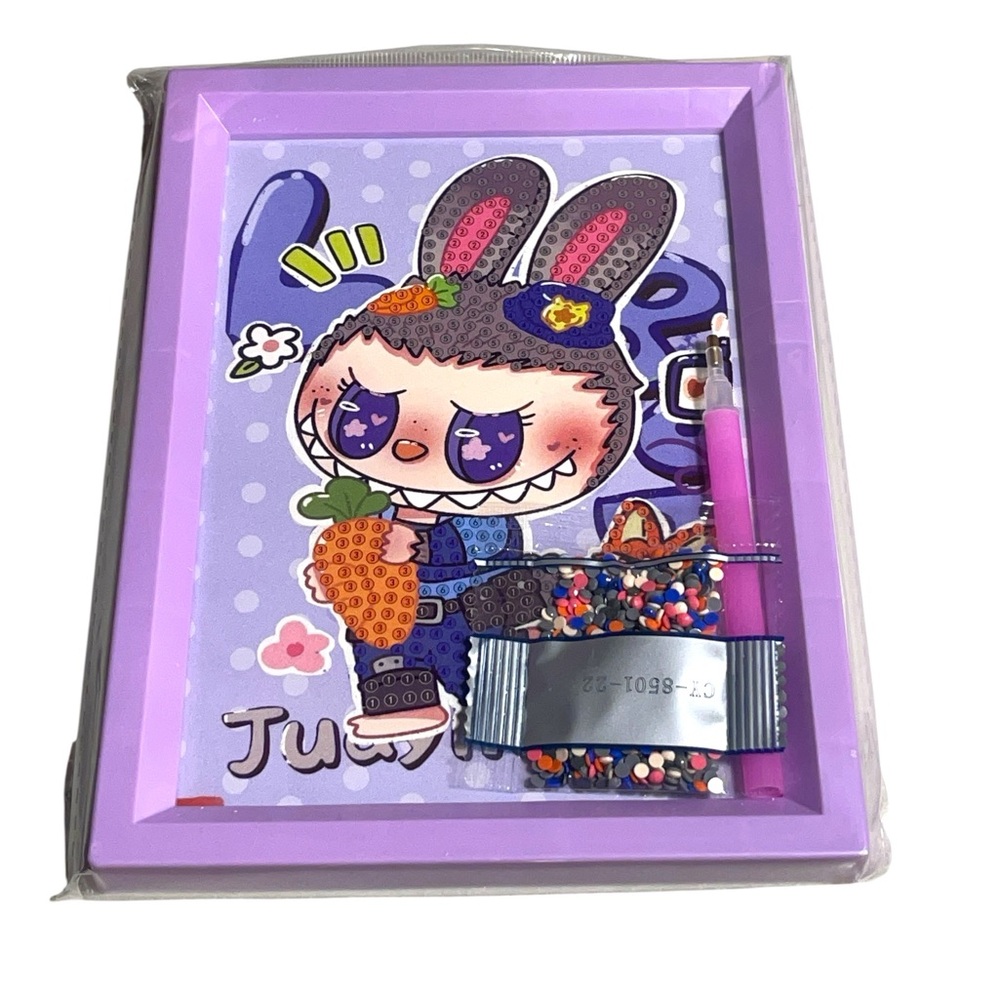 Labubu Purple Diamond Painting Kit